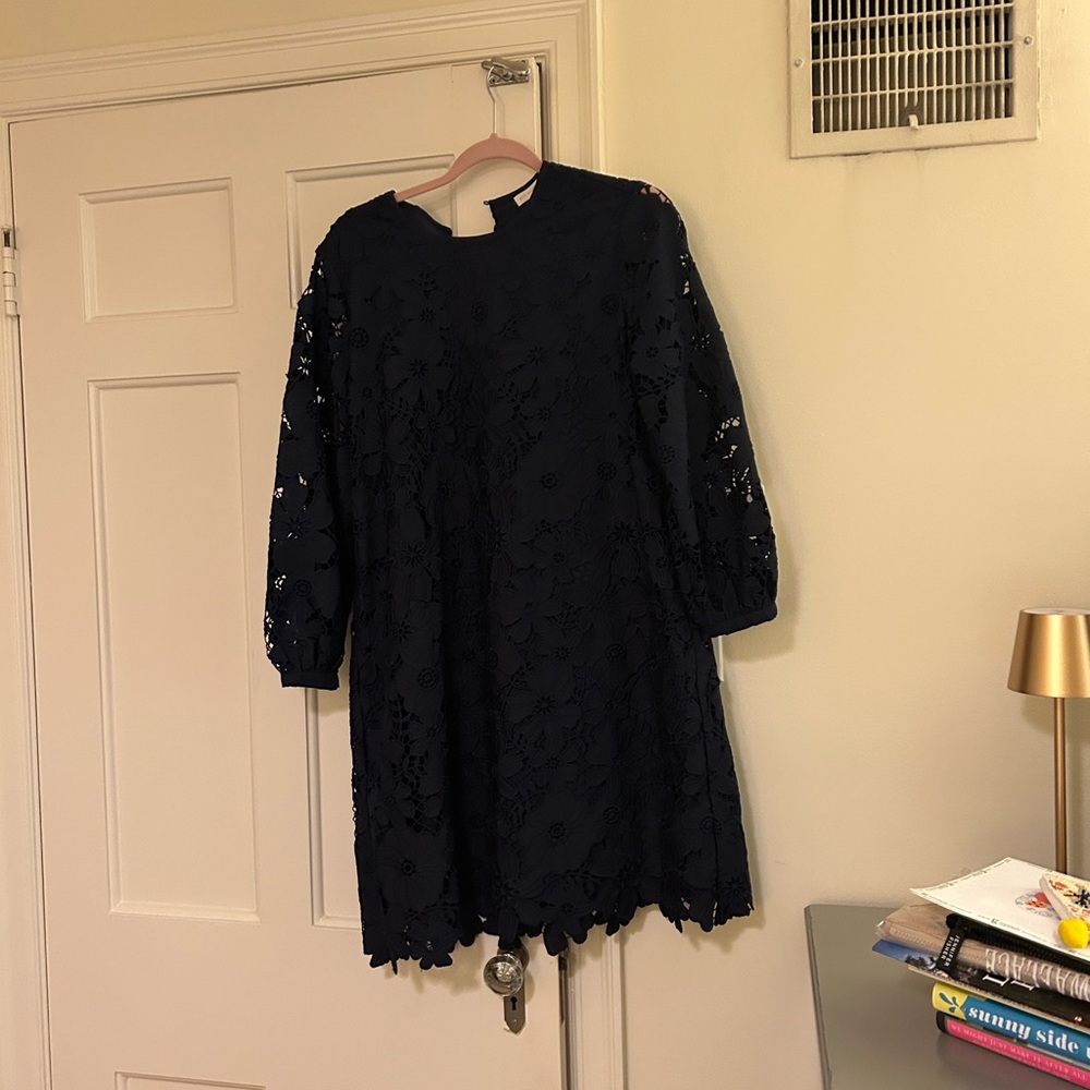Ann Mashburn NWT navy lace dress size medium